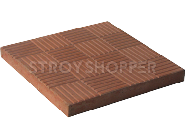 Тротуарная плитка "Паркет" коричневый 300х300х30мм