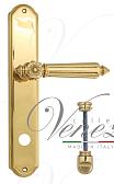 Дверная ручка Venezia на планке PL02 мод. Castello (полир. латунь) сантехническая
