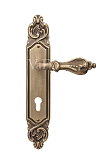 Дверная ручка на планке Val de Fiori мод. Кастелли (латунь состар.) под цилиндр